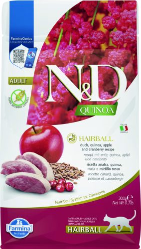 -N&D Quinoa Cat Hairball Adult 300g