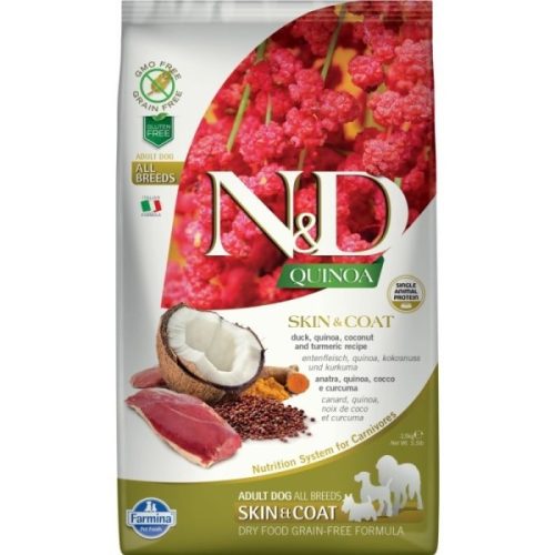 N&D Dog Quinoa Skin&coat kacsa 2,5kg