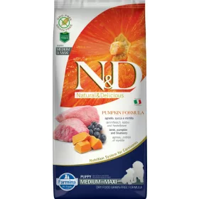   N&D Dog Grain Free bárány&áfonya sütőtökkel puppy medium/maxi 12kg