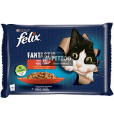 Felix Fantastic Multipack Marhával és Csirkével Aszpikban 4x85g