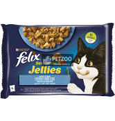 Felix Sensations Jellies Multipack Halas Válogatás Aszpikban 4x85g 