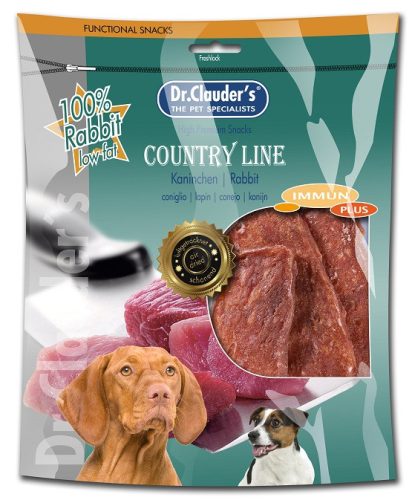 Dr.Clauders Dog Jutalomfalat Premium Country Line Snack Nyúl 170g