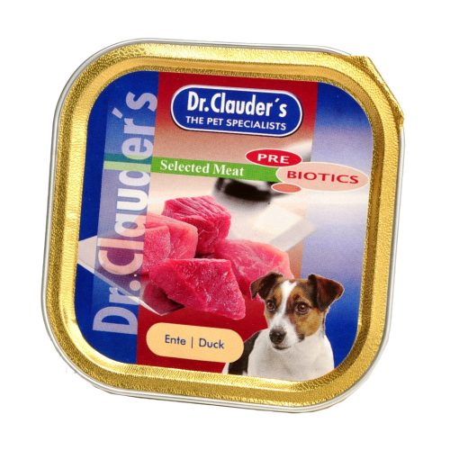 Dr.Clauders Dog Alutálka Selected Meat Kacsa 100g