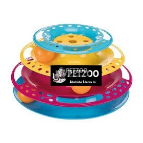 Játék Kölyökmacskának Műanyag Torony Labdával 24cm