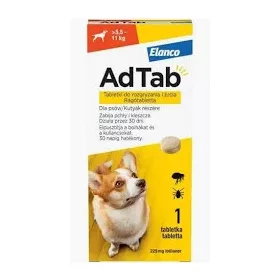   AdTab rágótabletta közepes testű kutyáknak (>5,5-11 kg) 225mg
