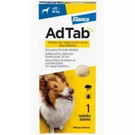   AdTab rágótabletta óriás testű kutyáknak (>22-45 kg) 900mg