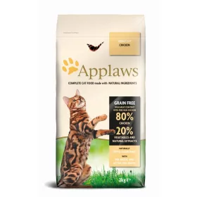   Applaws Cat Adult- Grain Free - Felnőtt   Száraz Macskaeledel - Gabona mentes - Csirke  80% - Zöldség 20 %  -2kg