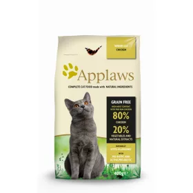   Applaws Cat Senior- Száraz eledel idős macska - Gabona mentes- Hypoallergen - csirke 80% - Zöldség 20 %  400g