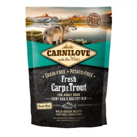   Carnilove Fresh Dog Adult Carp&Trout - Felnőtt Száraztáp -  Ponty&Pisztráng - Hair&Healthy Skin 1,5kg