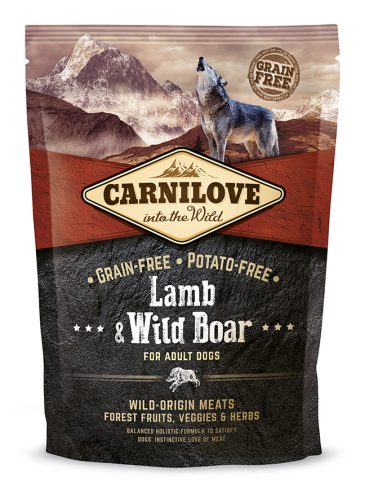 Carnilove Dog Adult Lamb&Wild boar - Felnőtt Száraztáp - Bárány és Vaddisznó 1,5kg
