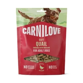 CARNILOVE DOG SEMI MOIST SNACK FÜRJ OREGÁNÓVAL 200G