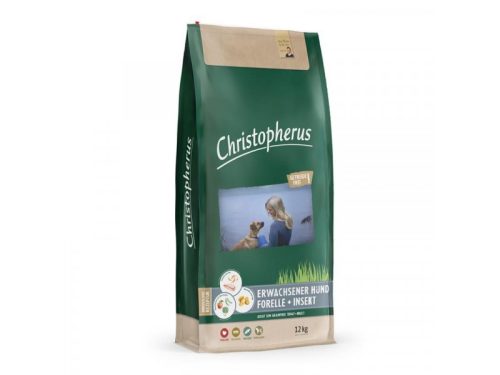 CHRISTOPHERUS DOG ADULT GRAINFREE PISZTRÁNG ÉS ROVAR SMALL&MEDIUM 12KG