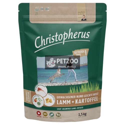 CHRISTOPHERUS DOG ADULT GRAINFREE PISZTRÁNG ÉS ROVAR SMALL&MEDIUM 750G