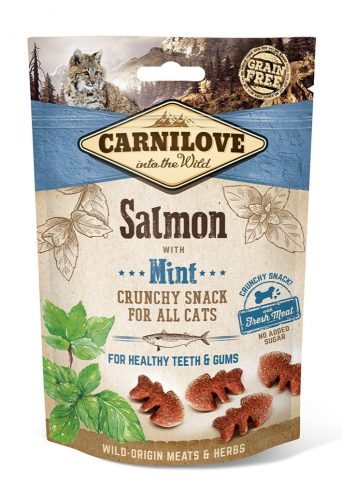 Carnilove Cat Crunchy Snack Salmon with mint - Lazac mentával 50g