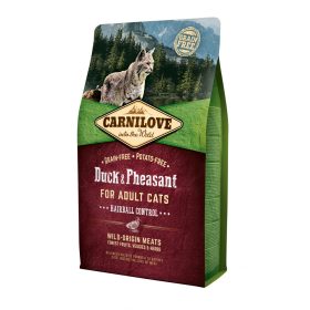   Carnilove Macska szárazeledel – Kacsa&Fácán - Szőroldó - Gabona mentes - Burgonya mentes  2kg