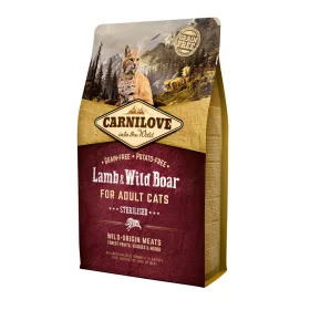   Carnilove Cat Adult Lamb&Wild boar – Bárány&Vaddisznó - Sterilised 2kg