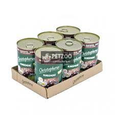 Christopherus Dog konzerv Senior kacsa, burgonya, spenót 400g