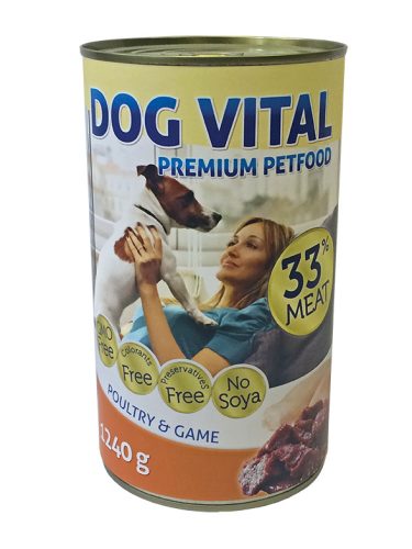 Dog Vital konzerv poultry&game 1240gr