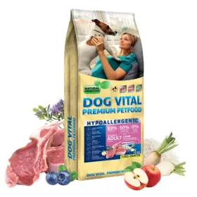   -Dog Vital Hipoallergén Adult Mini Lamb,apple&blueberry 12+2kg grátisz