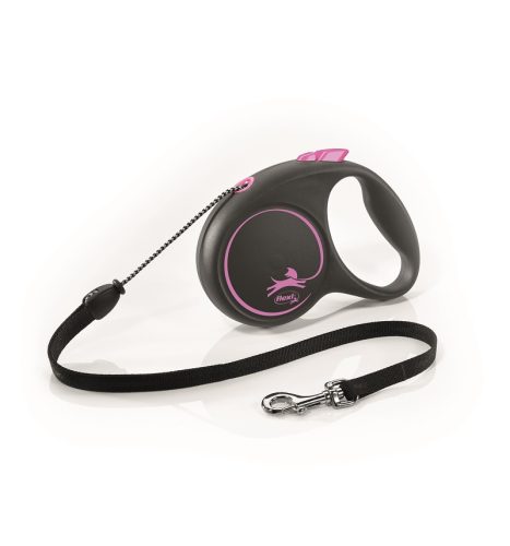 Flexi Black Design M Zsinór 5m 20kg-ig Pink