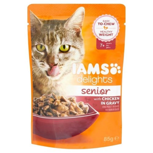 Iams Delights Senior Csirke Szószban 85g