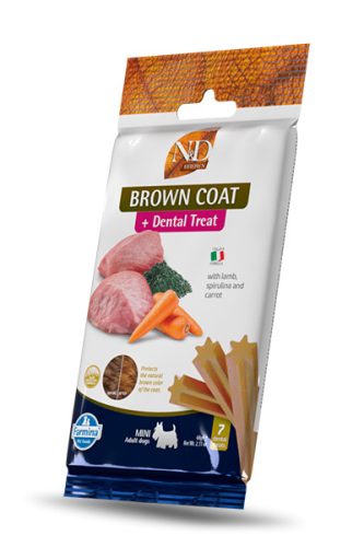N&D Brown Dog Jutalomfalat Lamb,potato,carrot&spirulina Adult Mini 60g