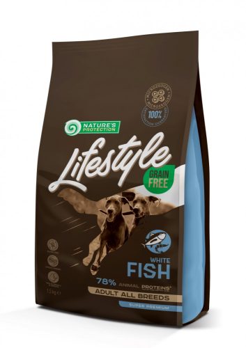 Natures Protection Lifestyle Dog Adult Grain Free White fish 1,5kg