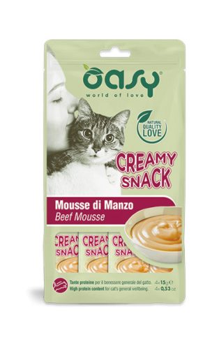 Oasy Cat Creamy Snack Beef 4x15g