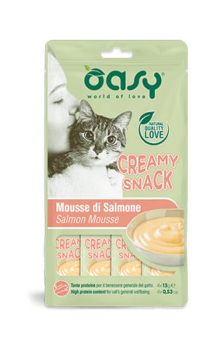 Oasy Cat Creamy Snack Salmon 4x15g