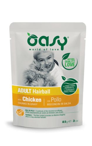 Oasy Cat Alutasakos Chunks in Gravy Adult Hairball 85g 