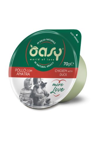 Oasy Cat Tálka More Love Chicken With Duck 70g