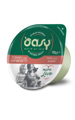 Oasy Cat Tálka More Love Tuna&Shrimp 70g