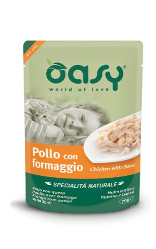 Oasy Cat Alutasak Natural Chicken&Cheese 70g