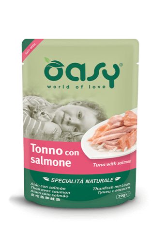 Oasy Cat Alutasak Natural Tuna&Salmon 70g