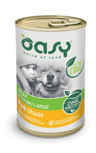 Oasy Dog Konzerv OP Adult Medium/Large Pork 400g