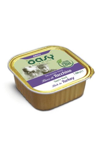 Oasy Dog Alutálka Tasty Paté Adult Turkey 150g