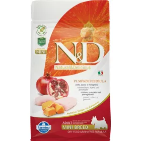   N&D Dog Grain Free csirke&gránátalma sütőtökkel adult mini 800gr