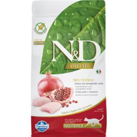   N&D Cat Prime csirke&gránátalma adult ivartalanított 1,5kg