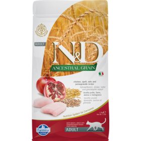   N&D Cat Ancestral Grain csirke, tönköly, zab&gránátalma adult 1,5kg