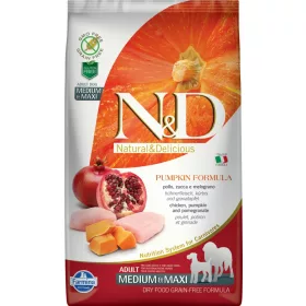   N&D Dog Grain Free csirke&gránátalma sütőtökkel adult medium&maxi 2,5kg