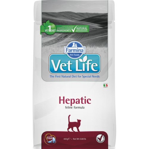 Vet Life Natural Diet Cat Hepatic 400g