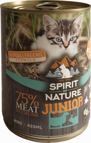 Spirit of Nature Cat konzerv Junior Bárányhússal és nyúlhússal 415gr/12db