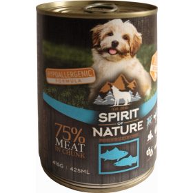 Spirit of Nature Dog konzerv Tonhallal és lazaccal 415gr