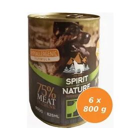   Spirit of Nature Dog konzerv Bárányhússal és nyúlhússal 800gr/Ez a termék 6 db-os kiszerelésben kapható