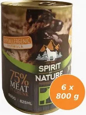 Spirit of Nature Dog konzerv Bárányhússal és nyúlhússal 800gr/Ez a termék 6 db-os kiszerelésben kapható