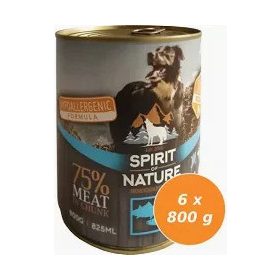 Spirit of Nature Dog konzerv Tonhallal és lazaccal 800gr