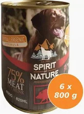Spirit of Nature Dog konzerv Vaddisznóhússal 800gr/Ez a termék 6 db-os kiszerelésben kapható