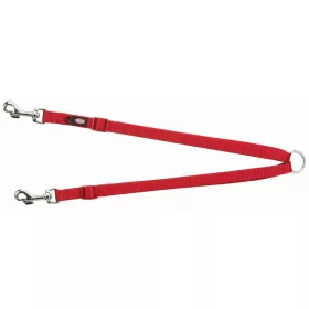   Póráz Új Prémium Kettős Vezető XS–M 40–70 cm/15mm piros