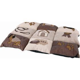   Fekhely több lapból álló macskás (patchwork) 55x40cm barna/bézs