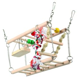   Függő Híd Fából És Kötél Egereknek Hörcsögöknek Két Szintes 27x16x10cm